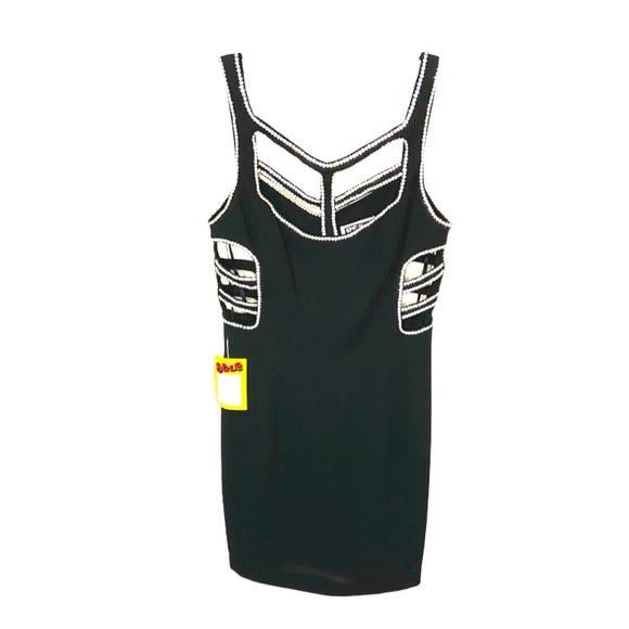 SHO MAX ORIGINALS Special Occasion Black Sparkling 100% Silk Lined Dress Sz 10 - Picture 3 of 8